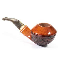 Pipe Santambrogio Rusticated Bent Rhodesian SA 25149 | Buy Now