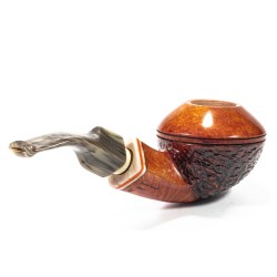 Pipe Santambrogio Rusticated Bent Rhodesian SA 25149 | Buy Now