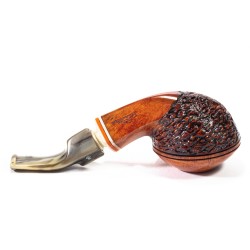 Pipe Santambrogio Rusticated Bent Rhodesian SA 25149 | Buy Now