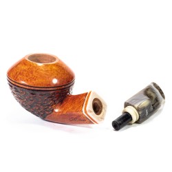 Pipe Santambrogio Rusticated Bent Rhodesian SA 25149 | Buy Now