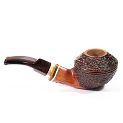 Pipe Santambrogio Rusticated Bent Rhodesian SA 25148 | Buy Now
