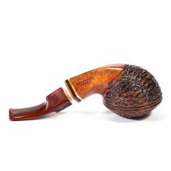 Pipe Santambrogio Rusticated Bent Rhodesian SA 25148 | Buy Now