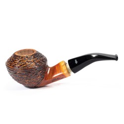 Pipa Santambrogio Rusticata Bent Rhodesian SA 25147 | Pipeonline