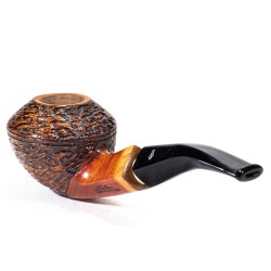 Pipe Santambrogio Rusticated Bent Rhodesian SA 25147 | Buy Now
