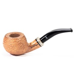 Pipa Santambrogio Rusticata Naturale Bent Apple SA 26119 | Pipeonline