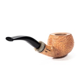 Pipe Santambrogio Rusticated Natural Bent Apple SA 26119 | Buy Now