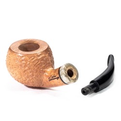 Pipa Santambrogio Rusticata Naturale Bent Apple SA 26119 | Pipeonline