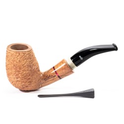 Pipe Santambrogio Rusticated Natural Bent SA 26120 | Buy Now