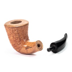 Pipa Santambrogio Rusticata Naturale Bent Dublin SA 26121 | Pipeonline