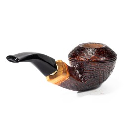 Briar Pipe Santambrogio Sandblasted Bent Rhodesian SA 26122 | Buy Now