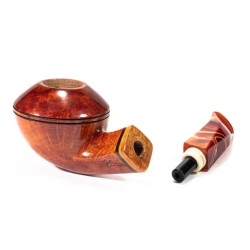 Pipa Santambrogio Liscia FP Bent Rhodesian SA 26131 | Pipeonline