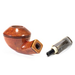 Pipa Santambrogio Liscia FP Bent Rhodesian SA 26126 | Pipeonline