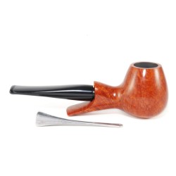 Pipa in Radica Roger Model Liscia Chiara Brandy