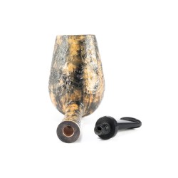 Briar Pipe BlueBird Contrast Sandblasted Chimney