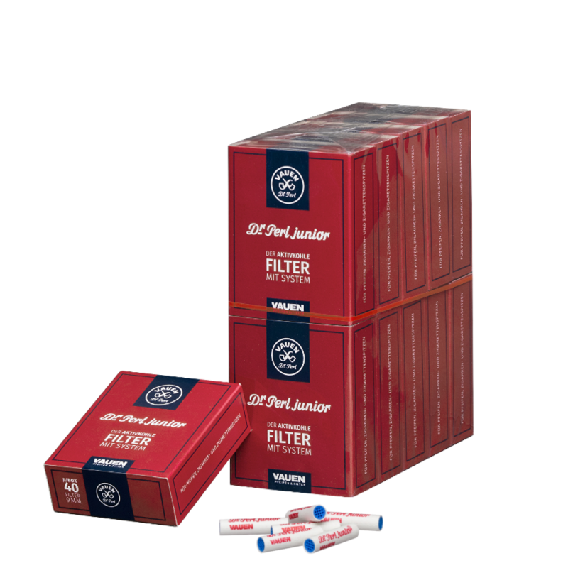 Vauen Filtri 9mm in carbone vegetale - 40 pz Vauen Filtri 9mm in carbone vegetale - 40 pz
