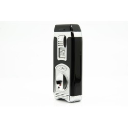 Jet Flame Colibri Polished Black and Chrome Lighter