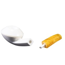 Meerschaum Pipe Lubinski B 218 Bent Rhodesian