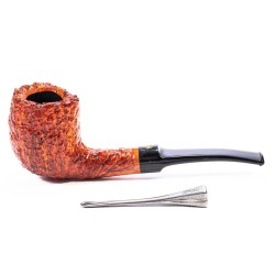 Pipe Winslow Crown Viking Rusticated Billiard