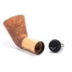 Briar Pipe Manu' Sandblasted Bamboo Horn 2019