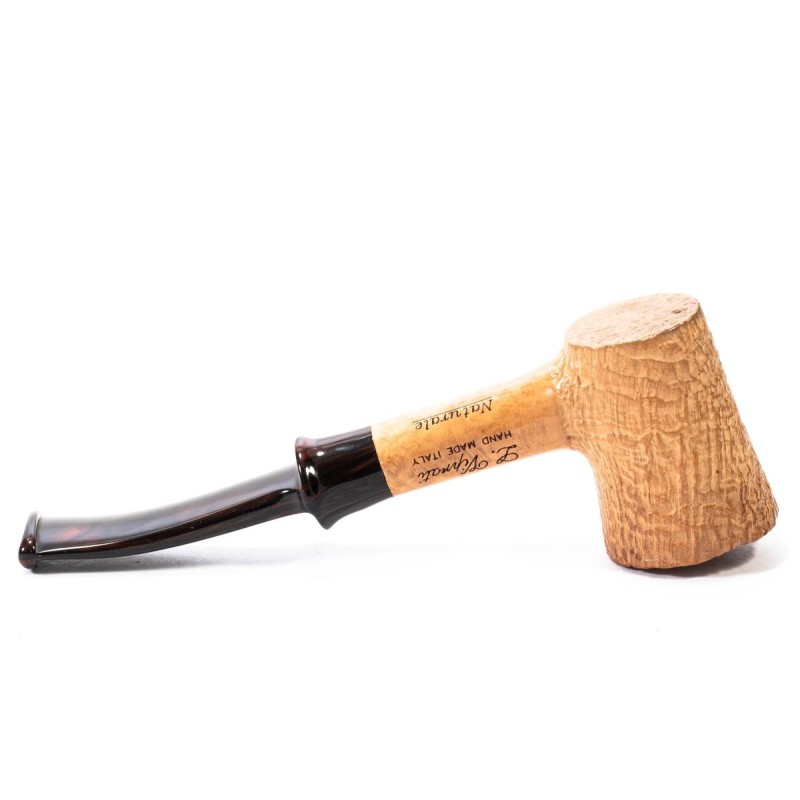Briar Pipe Luigi Viprati Sandblasted Natural Poker Briar Pipe Luigi Viprati Sandblasted Natural Poker