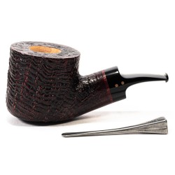 Pipa in Radica Radice Silk Cut G Sabbiata Bent Pot