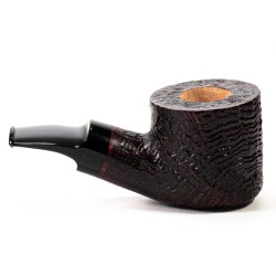 Pipa in Radica Radice Silk Cut G Sabbiata Bent Pot
