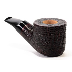 Pipa in Radica Radice Silk Cut G Sabbiata Bent Pot