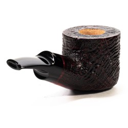 Pipa in Radica Radice Silk Cut G Sabbiata Bent Pot
