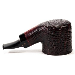 Pipa in Radica Radice Silk Cut G Sabbiata Bent Pot