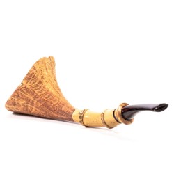 Briar Pipe Manu' Sandblasted Bamboo Horn 2019