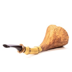Briar Pipe Manu' Sandblasted Bamboo Horn 2019