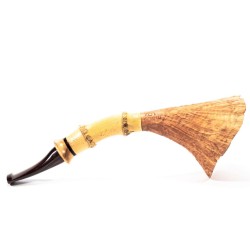 Briar Pipe Manu' Sandblasted Bamboo Horn 2019