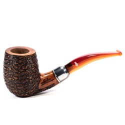Briar Pipe Santambrogio Rusticated Bent Billiard