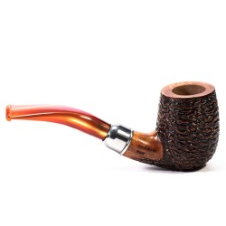 Briar Pipe Santambrogio Rusticated Bent Billiard
