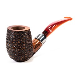 Briar Pipe Santambrogio Rusticated Bent Billiard