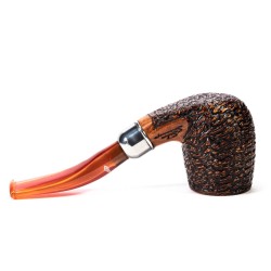Briar Pipe Santambrogio Rusticated Bent Billiard