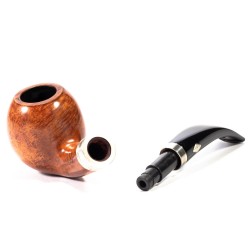 Pipa Brebbia Sterling Ambra Mod. 834 Bent Apple