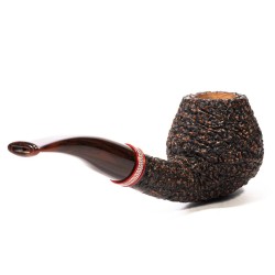 Pipe Brebbia Logo Rust. Mod. 6122 Bent Billiard