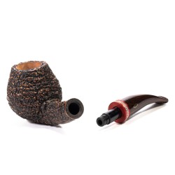 Pipe Brebbia Logo Rust. Mod. 6122 Bent Billiard