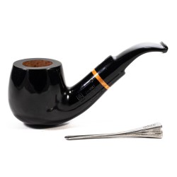Pipe Castello Perla Nera K Smooth Bent Apple