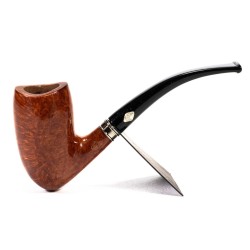 Pipe Brebbia Vintage Ambra Mod. 55 Bent Chimney