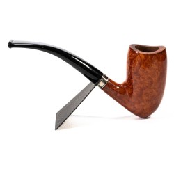 Pipe Brebbia Vintage Ambra Mod. 55 Bent Chimney