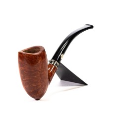 Pipe Brebbia Vintage Ambra Mod. 55 Bent Chimney