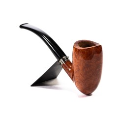 Pipe Brebbia Vintage Ambra Mod. 55 Bent Chimney