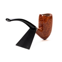 Pipe Brebbia Vintage Ambra Mod. 55 Bent Chimney
