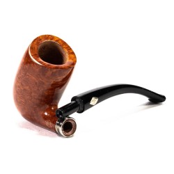 Pipe Brebbia Vintage Ambra Mod. 55 Bent Chimney
