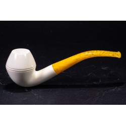 Meerschaum Pipe - Bent Bulldog