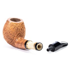 Pipe Mastro Geppetto Rusticated Nat. Bent Apple