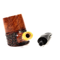 Pipa in Radica Santambrogio Rusticata Cherrywood