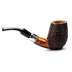 Briar Pipe Santambrogio Rusticated Bent Billiard